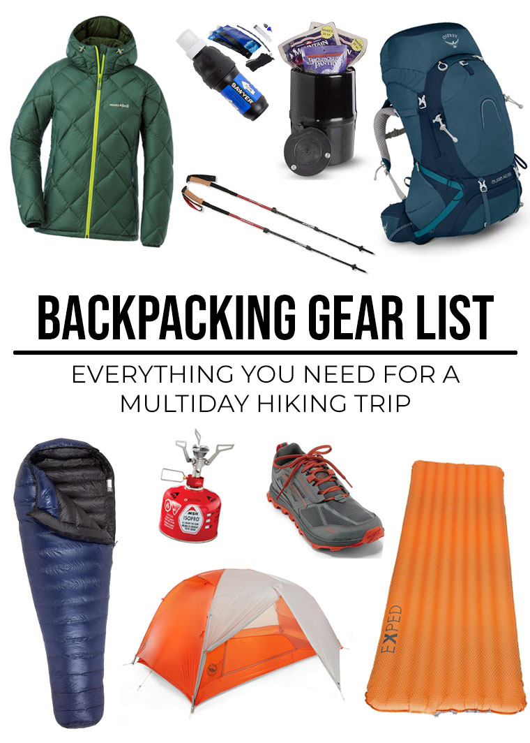 Backpacking Gear List: What To Take For Overnight Backpacking - Leave ...